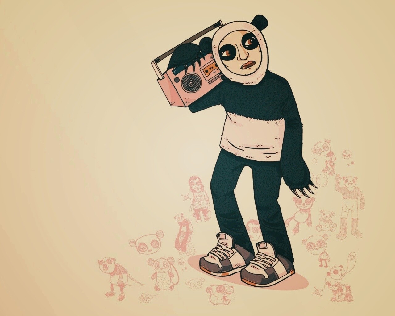 Панда - ньюэйдж обои