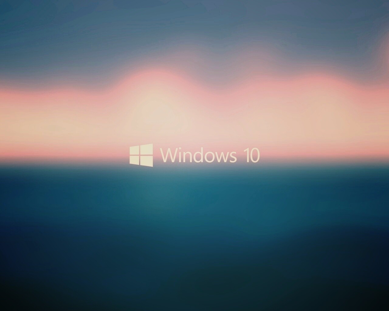 Windows 10 на синем фоне обои
