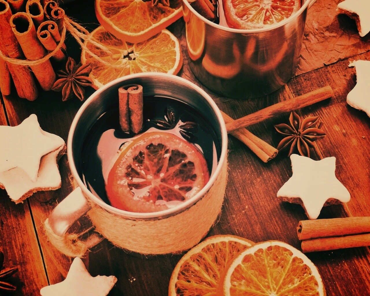 Уютный глинтвейн обои