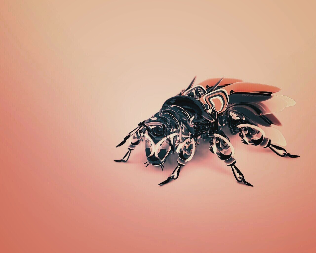 Кибер муха обои