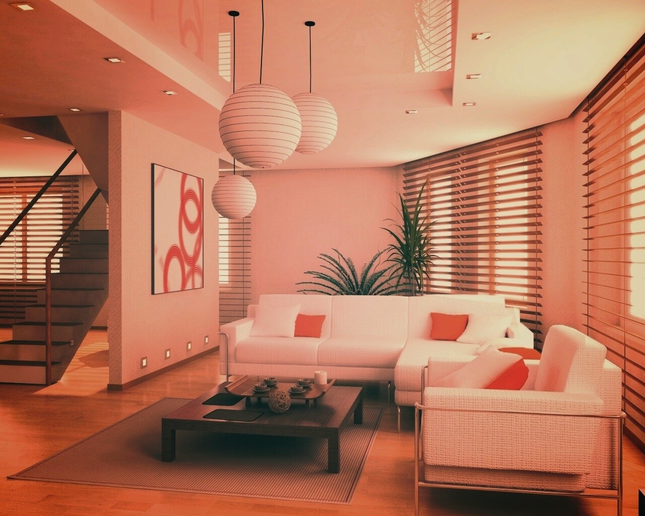 Китайская гостинная обои