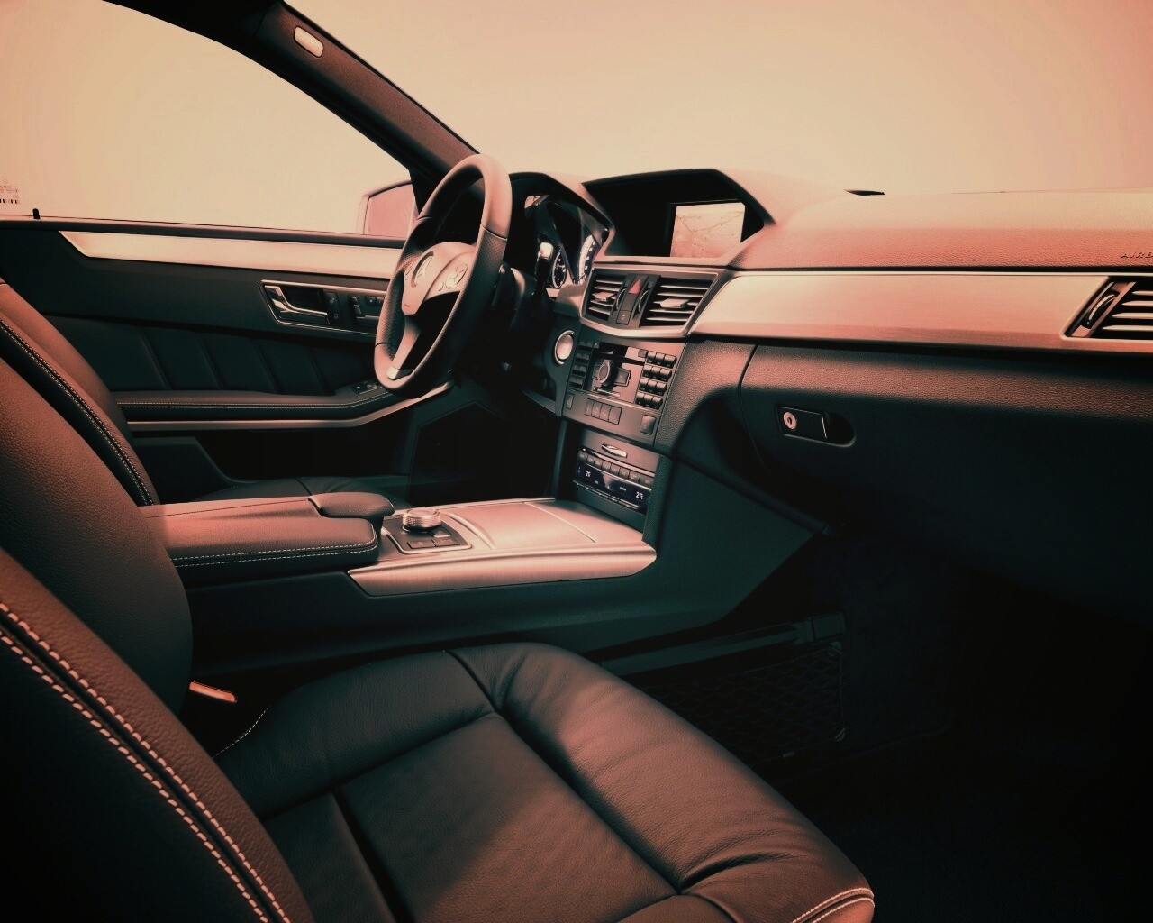 Салон мерседеса обои