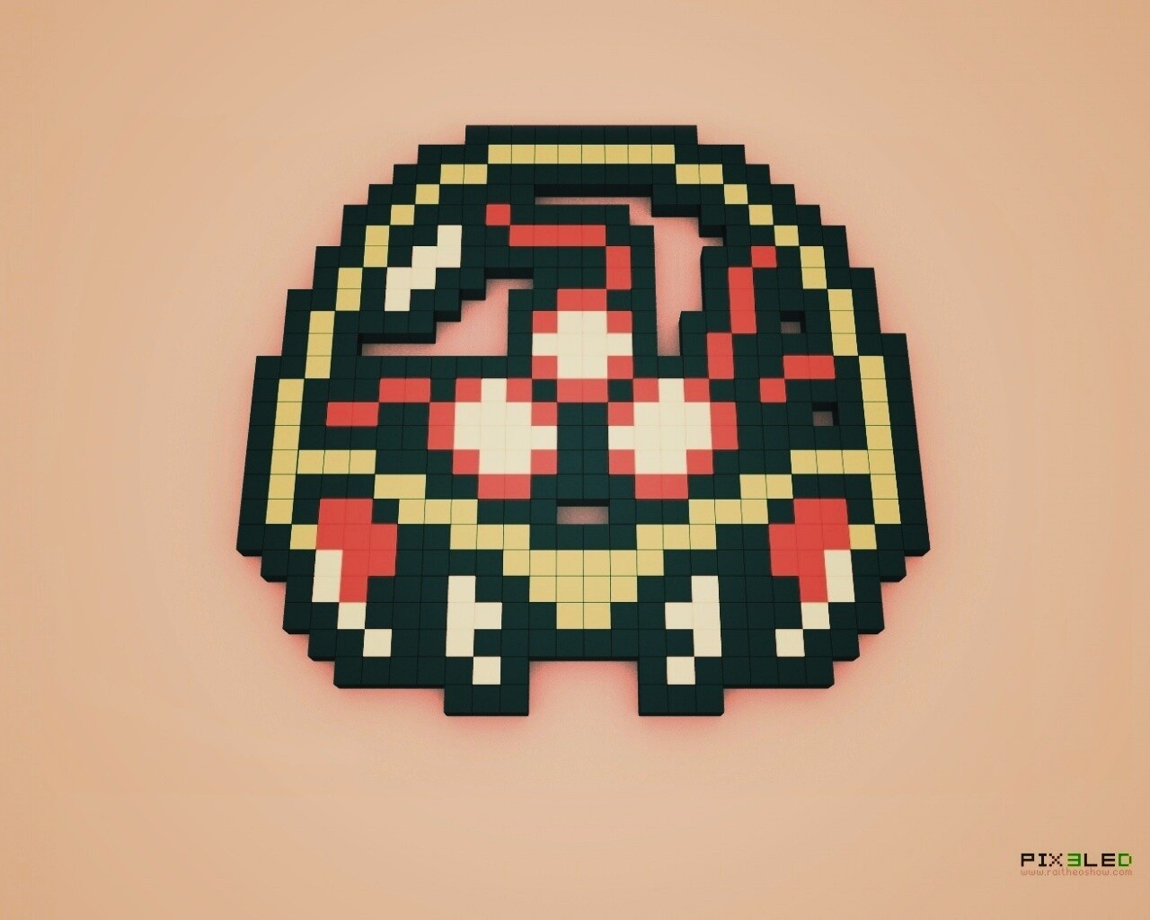 Пиксельная голова обои