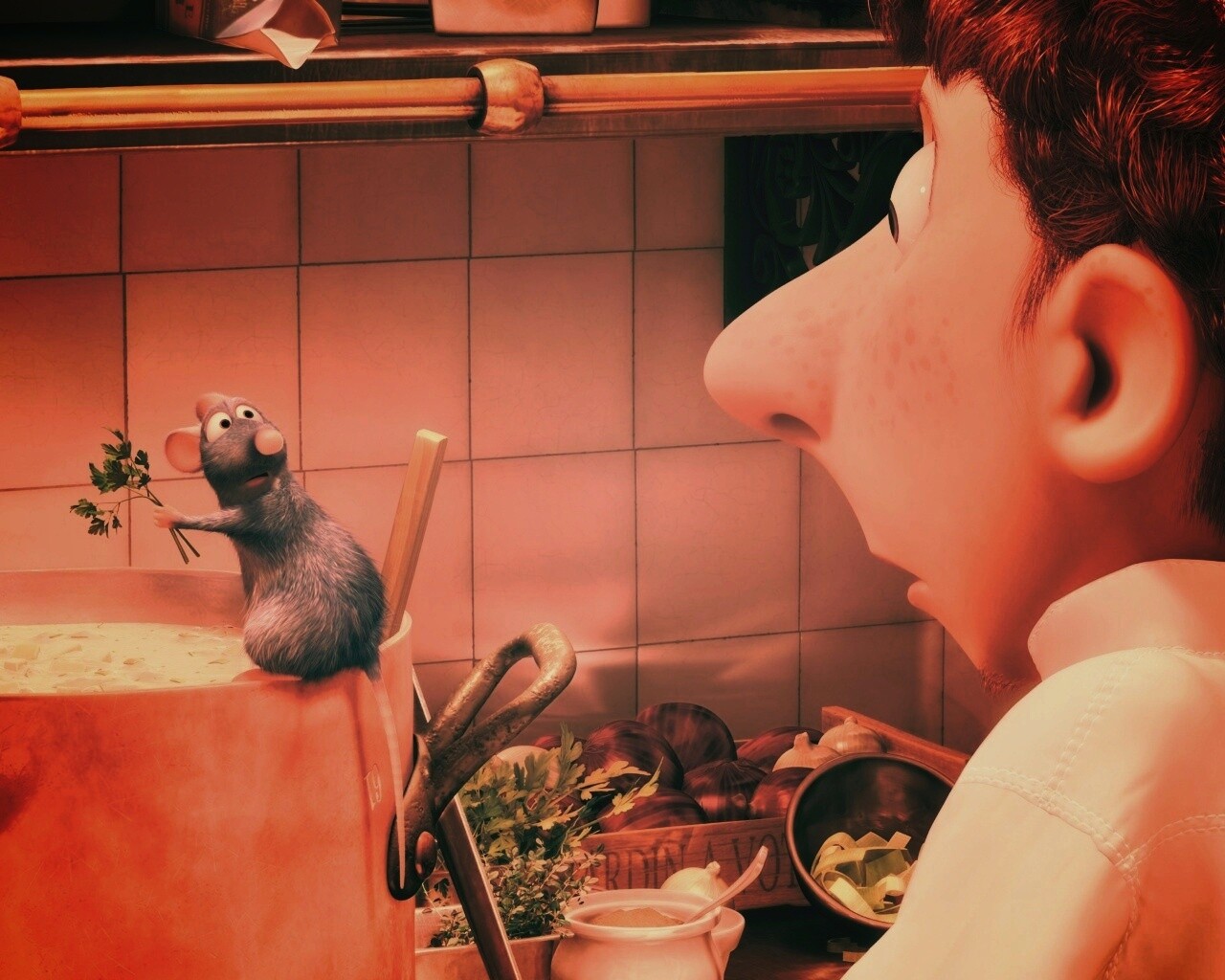 Рататуй варит суп обои