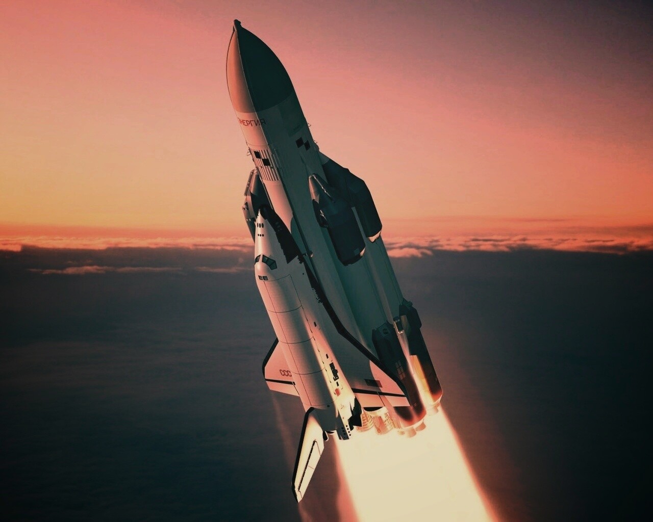 Взлёт шаттла обои