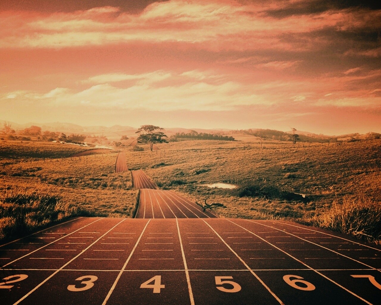 Бесконечная беговая дорожка обои