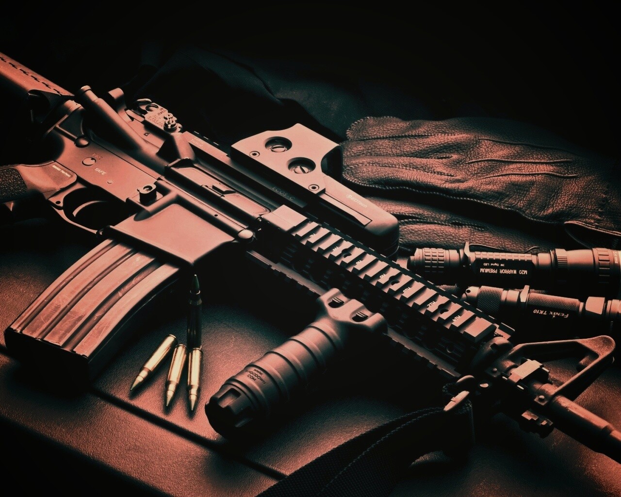 Черный автомат обои