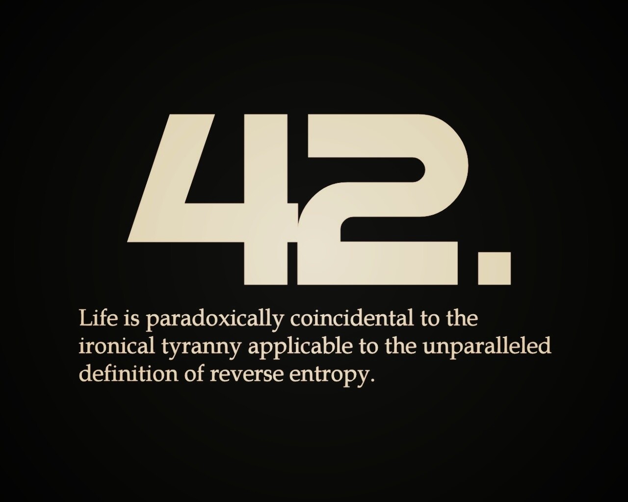 Ответ жизни, вселенной и вообще обои