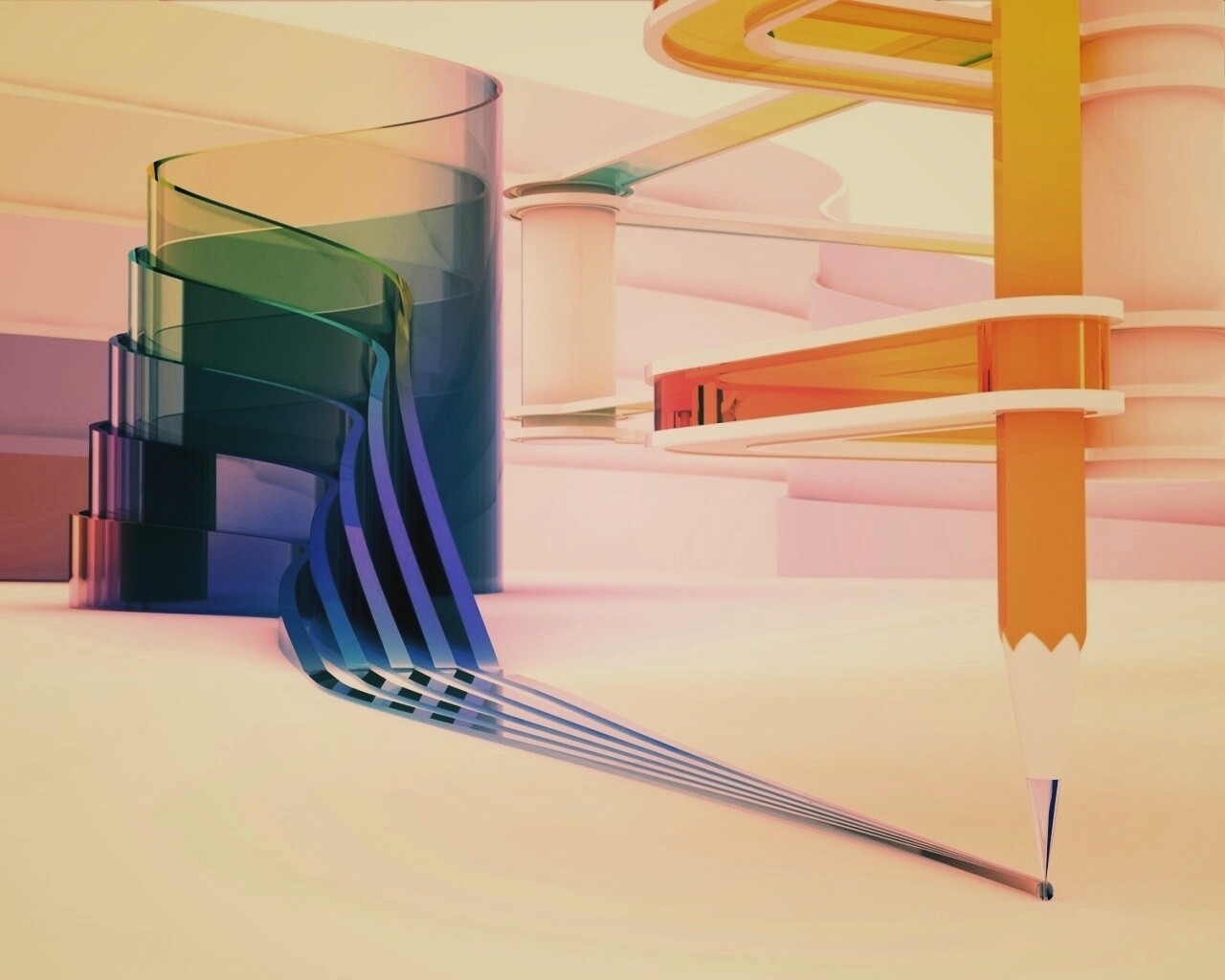 Фантазия карандаша обои