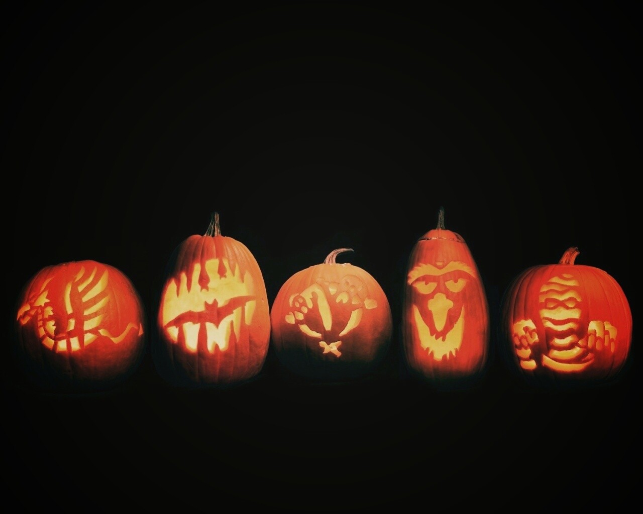 Тыквы на Хэллоуин обои