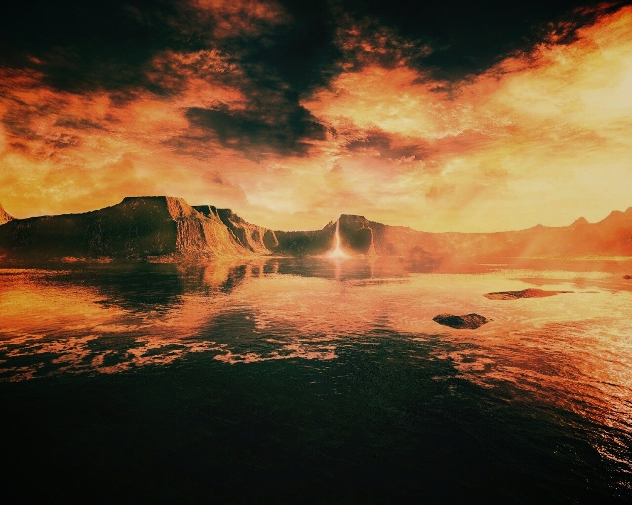 Фантастический пейзаж обои