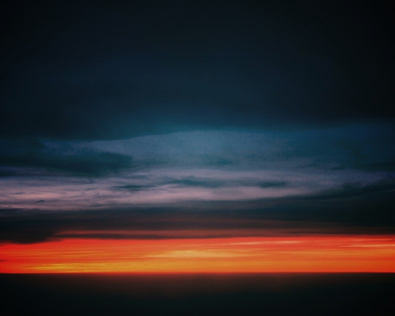 Закатное небо обои
