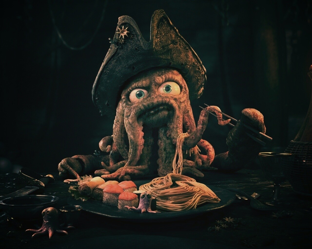 Мультяшный Дэви Джонс обои