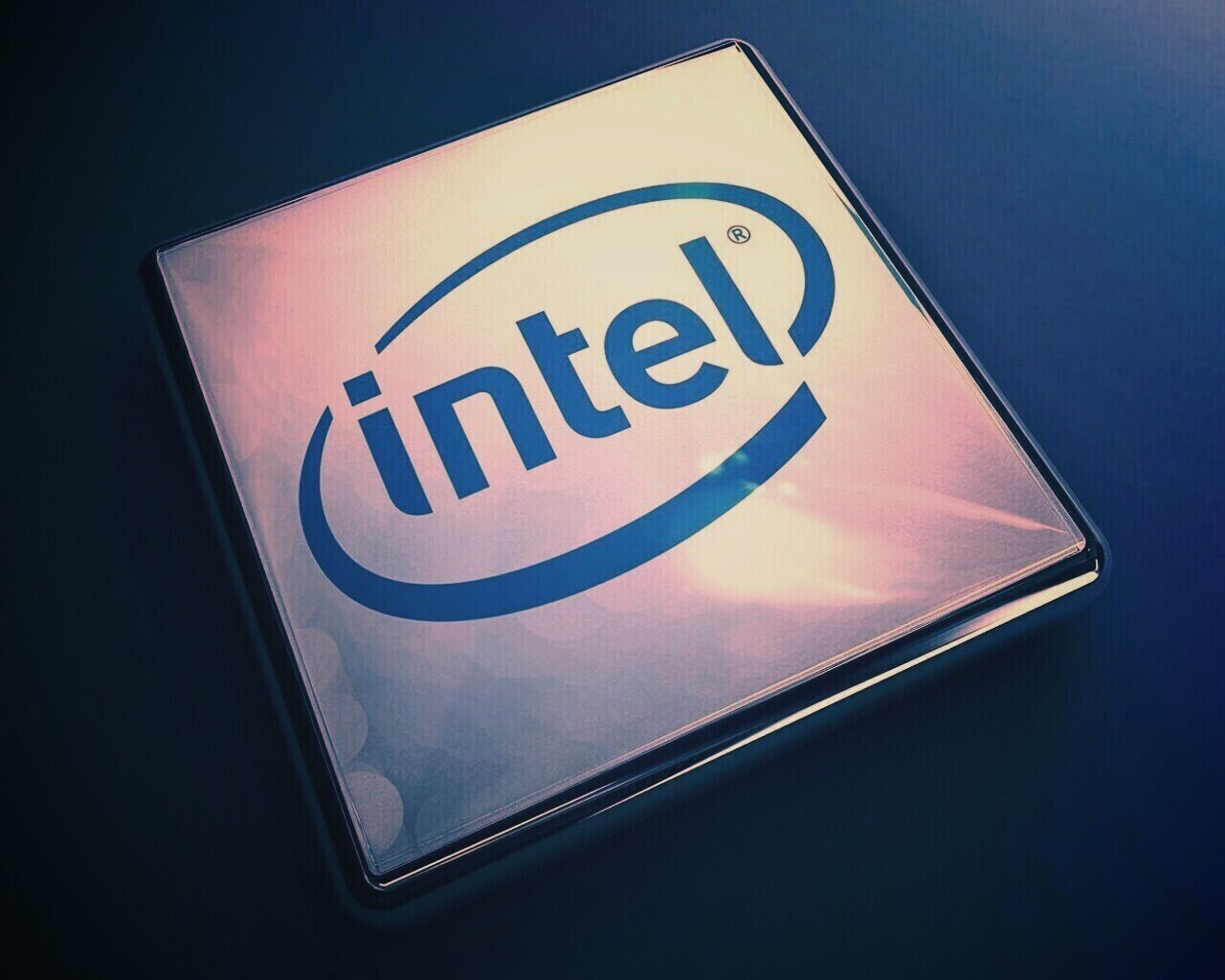 Логотип Intel обои