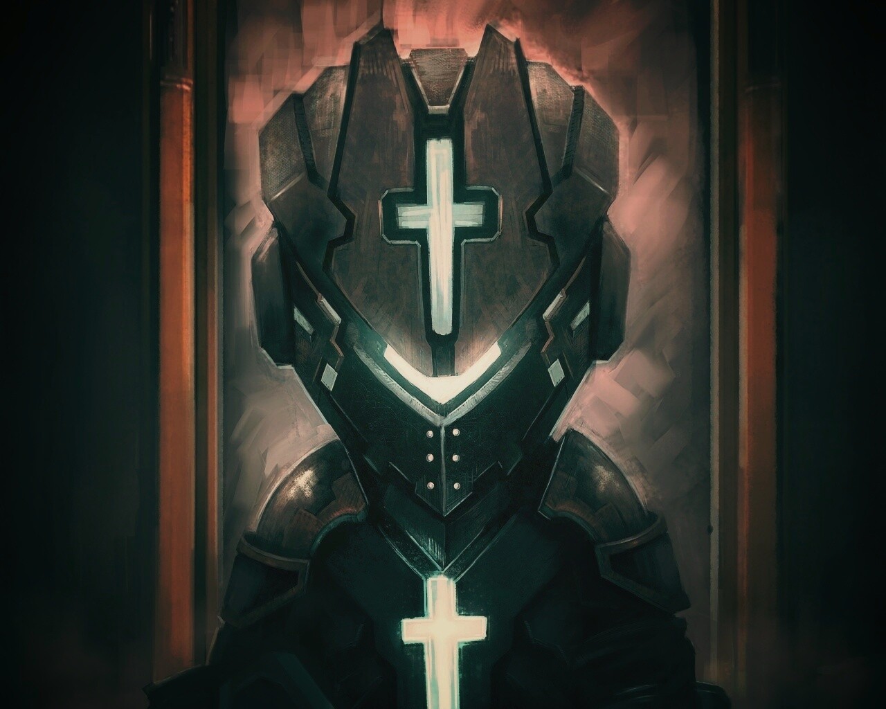 Рыцарь в стиле Dead Space обои