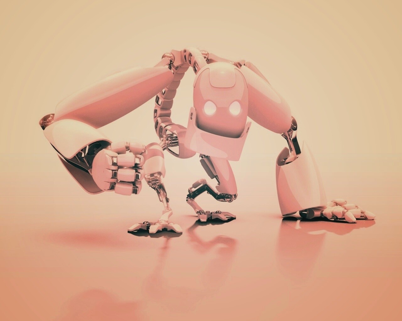 Крадущийся робот обои