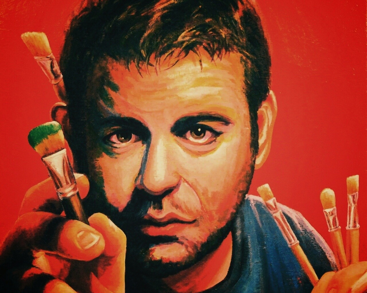 Нарисованный художник обои