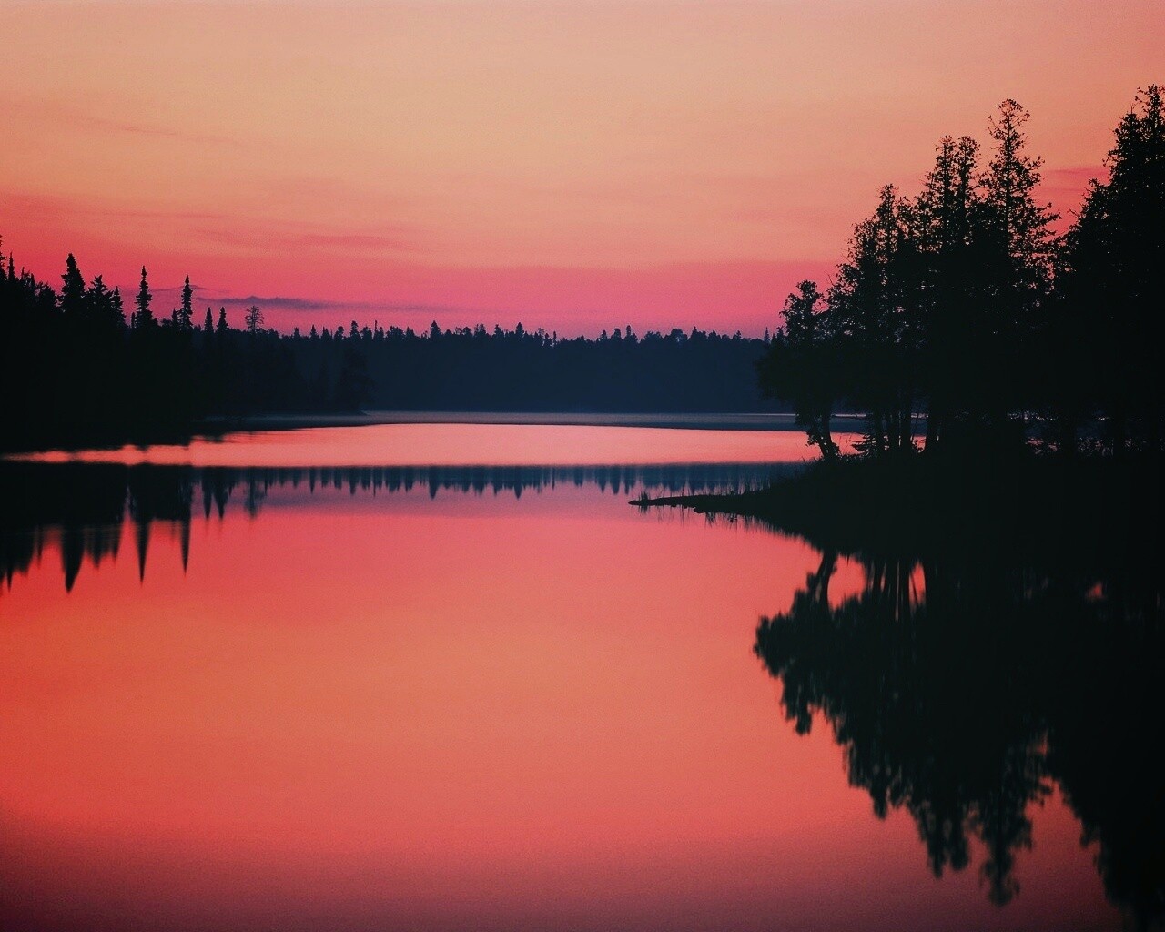 Вечерний пейзаж обои