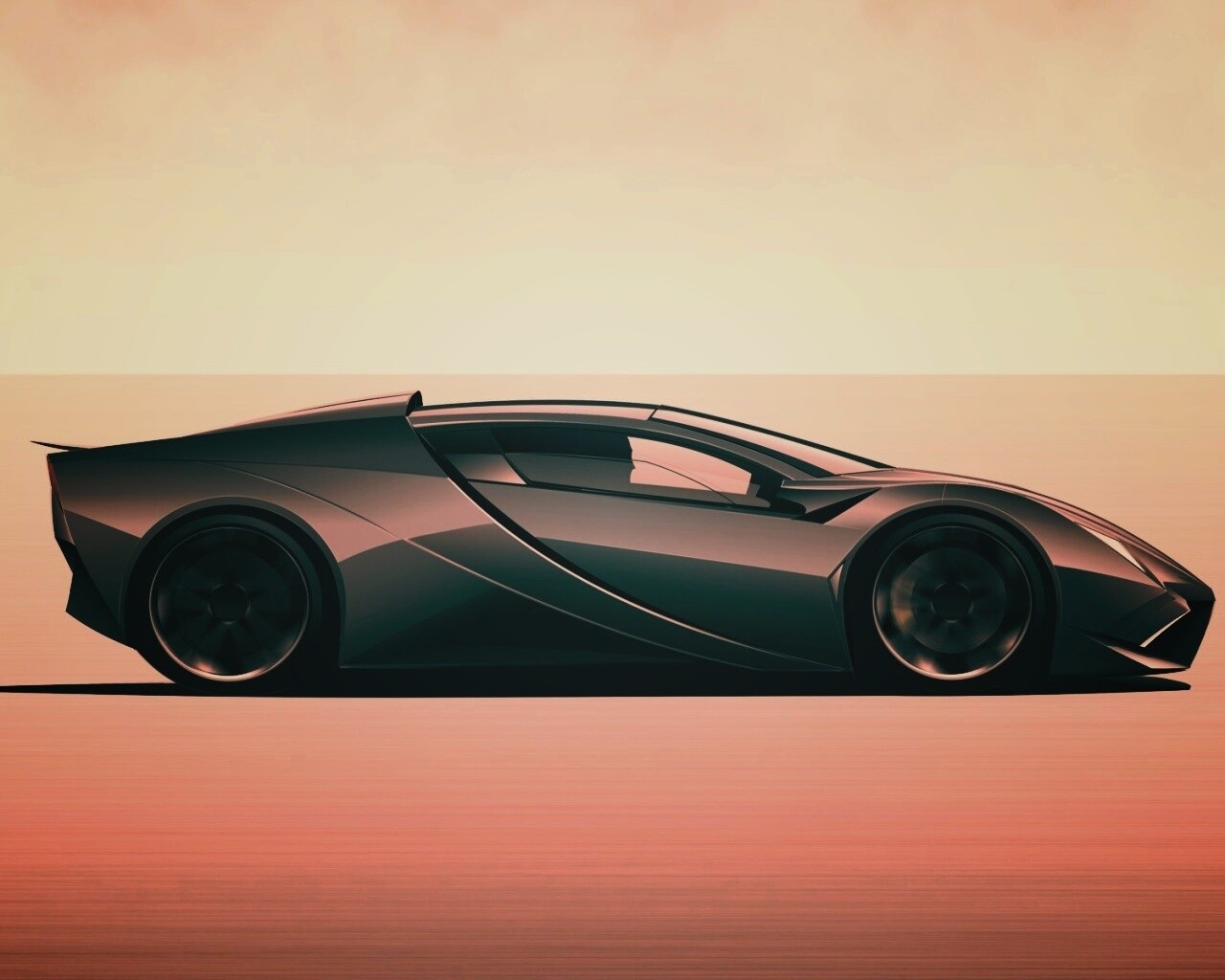 Скетч lamborghini  обои