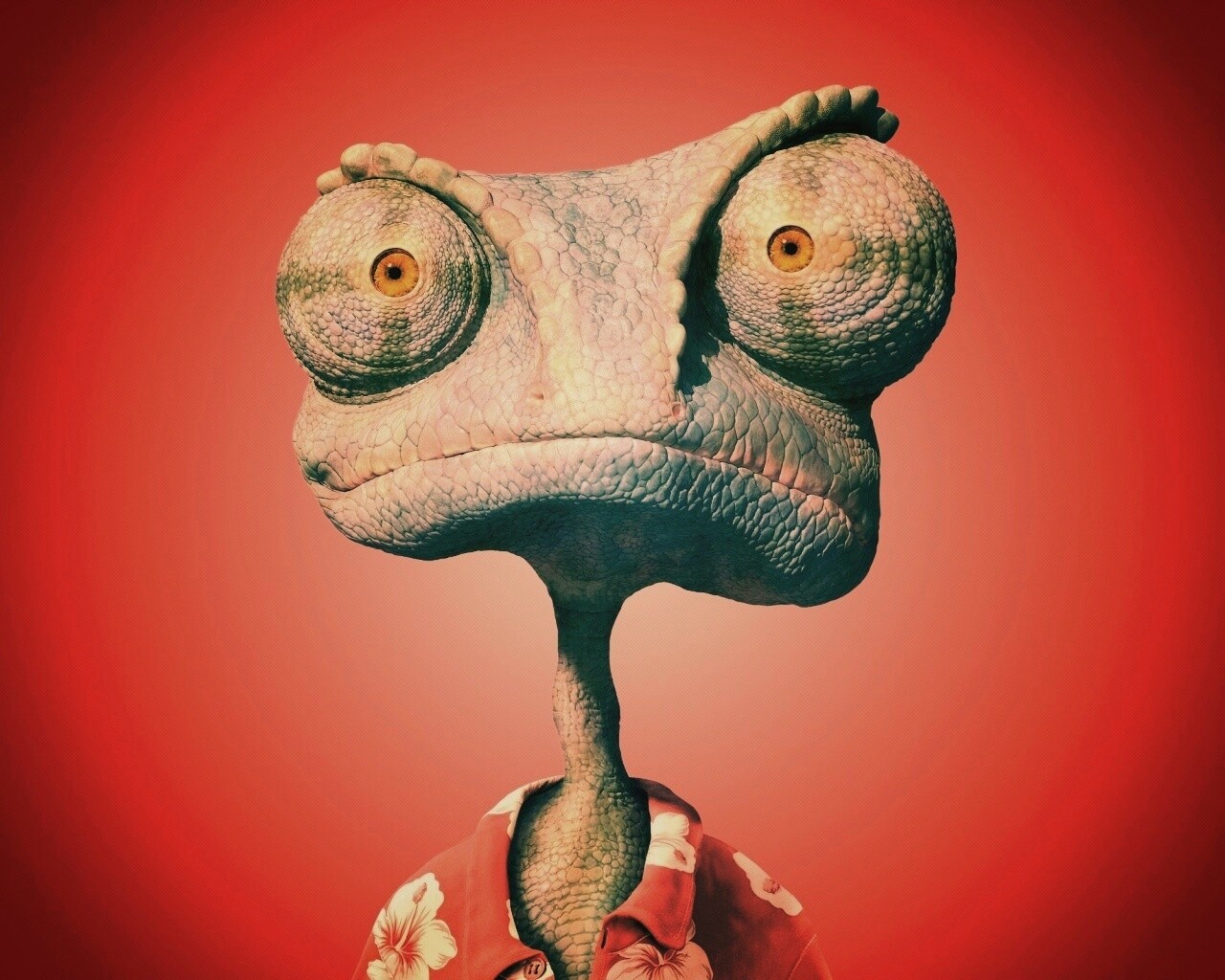 Ранго на красном фоне обои