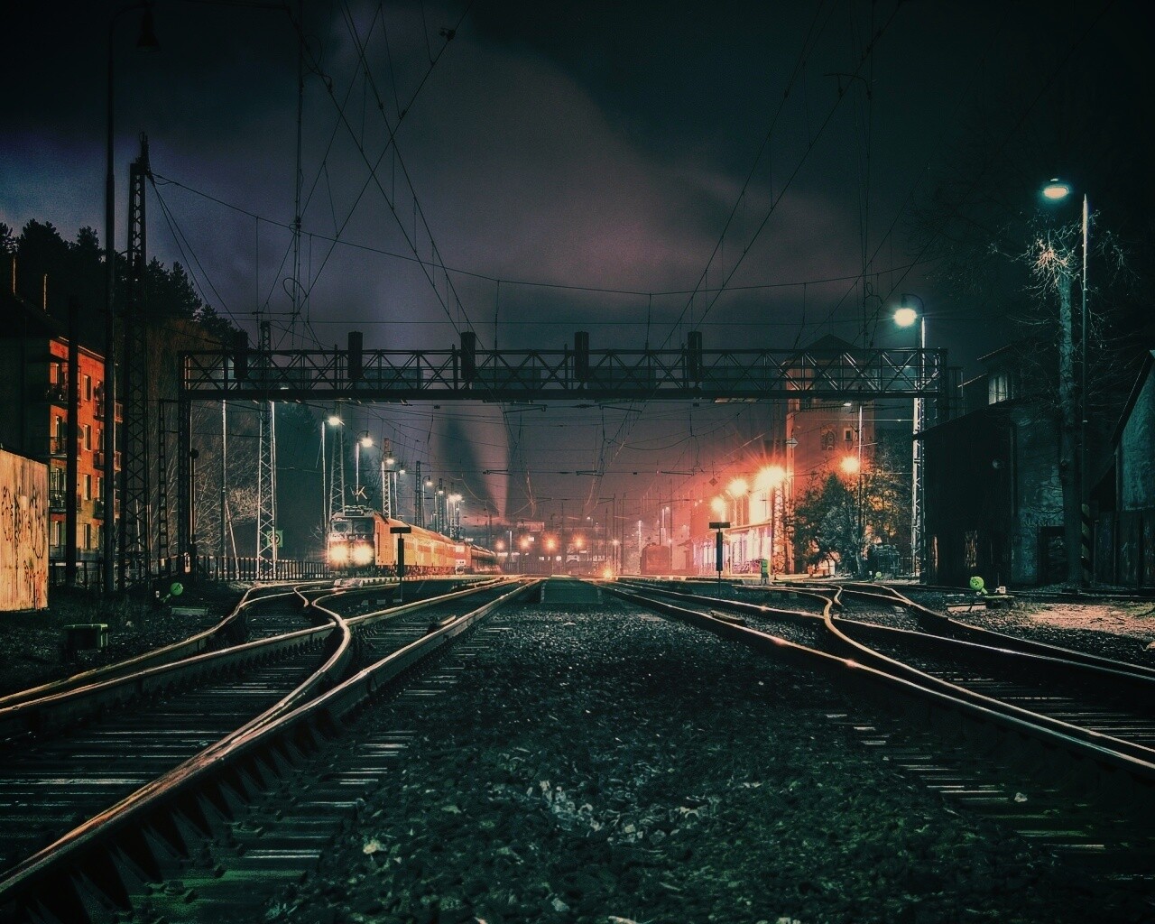 Железнодорожная станция обои