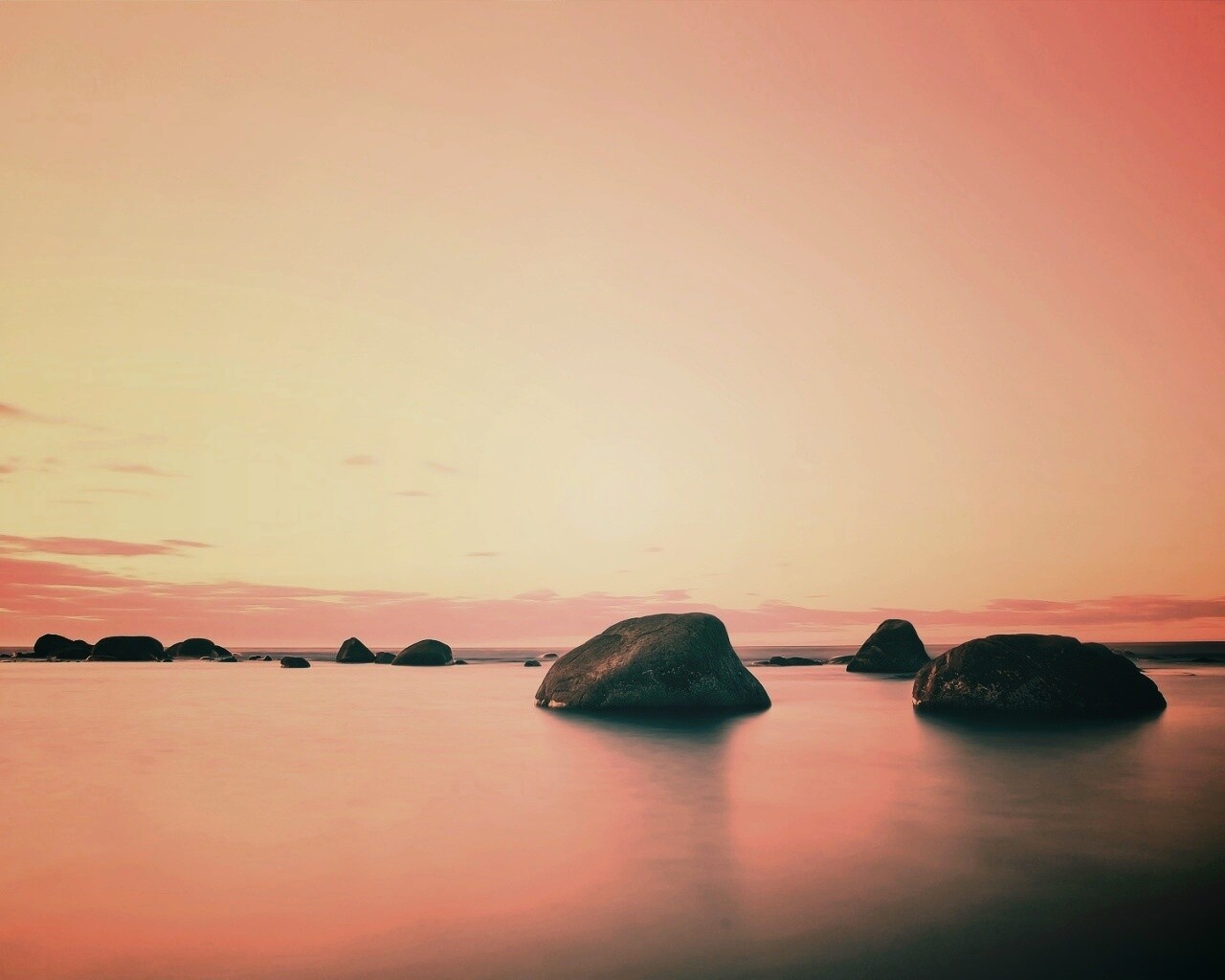 Небо и вода обои