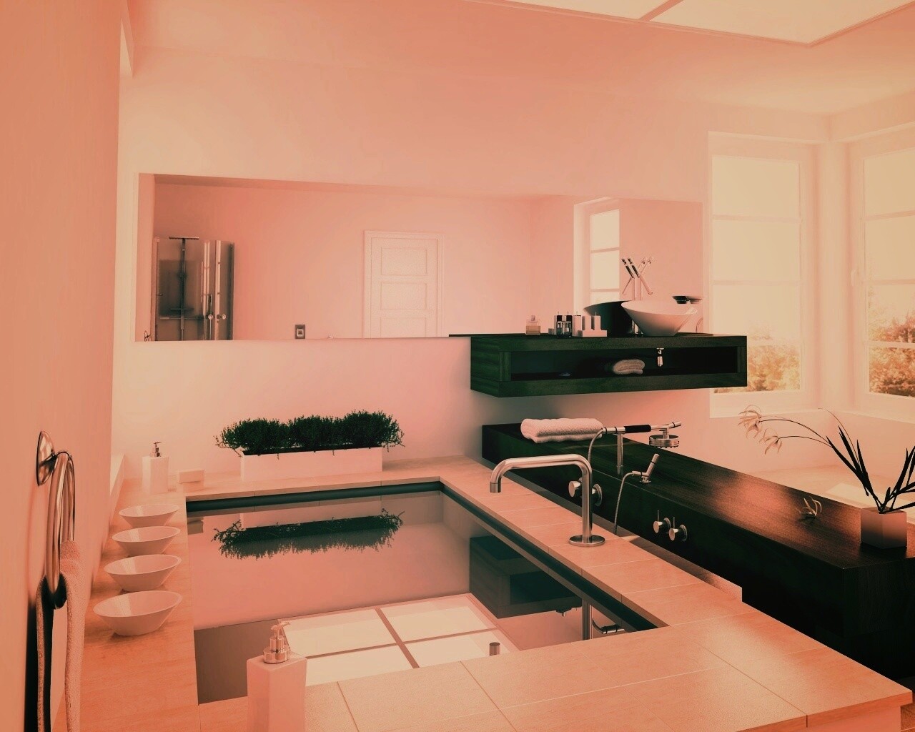 Ванная комната обои