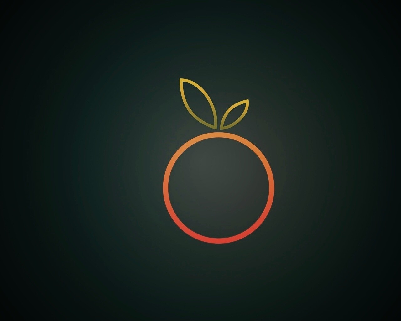 Стилизованная апельсинка обои