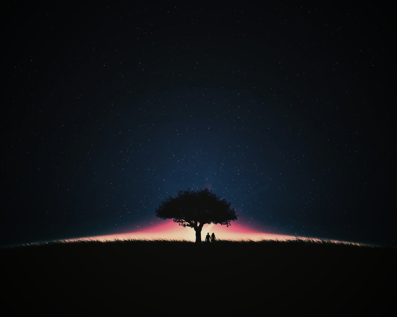 Звёздная ночь обои