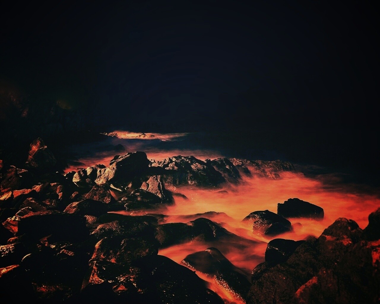 Светящиеся камни обои