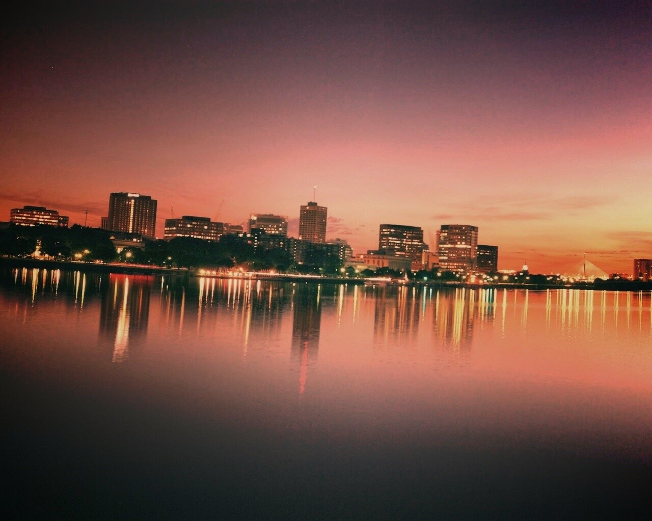 Панорама Бостона обои