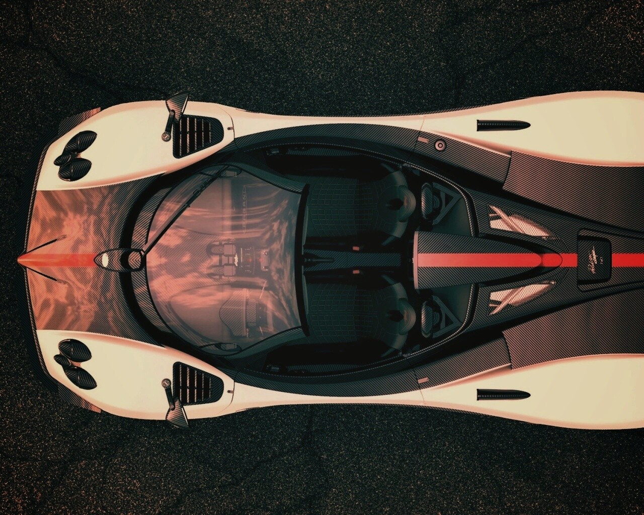 Пагани Зонда вид сверху обои