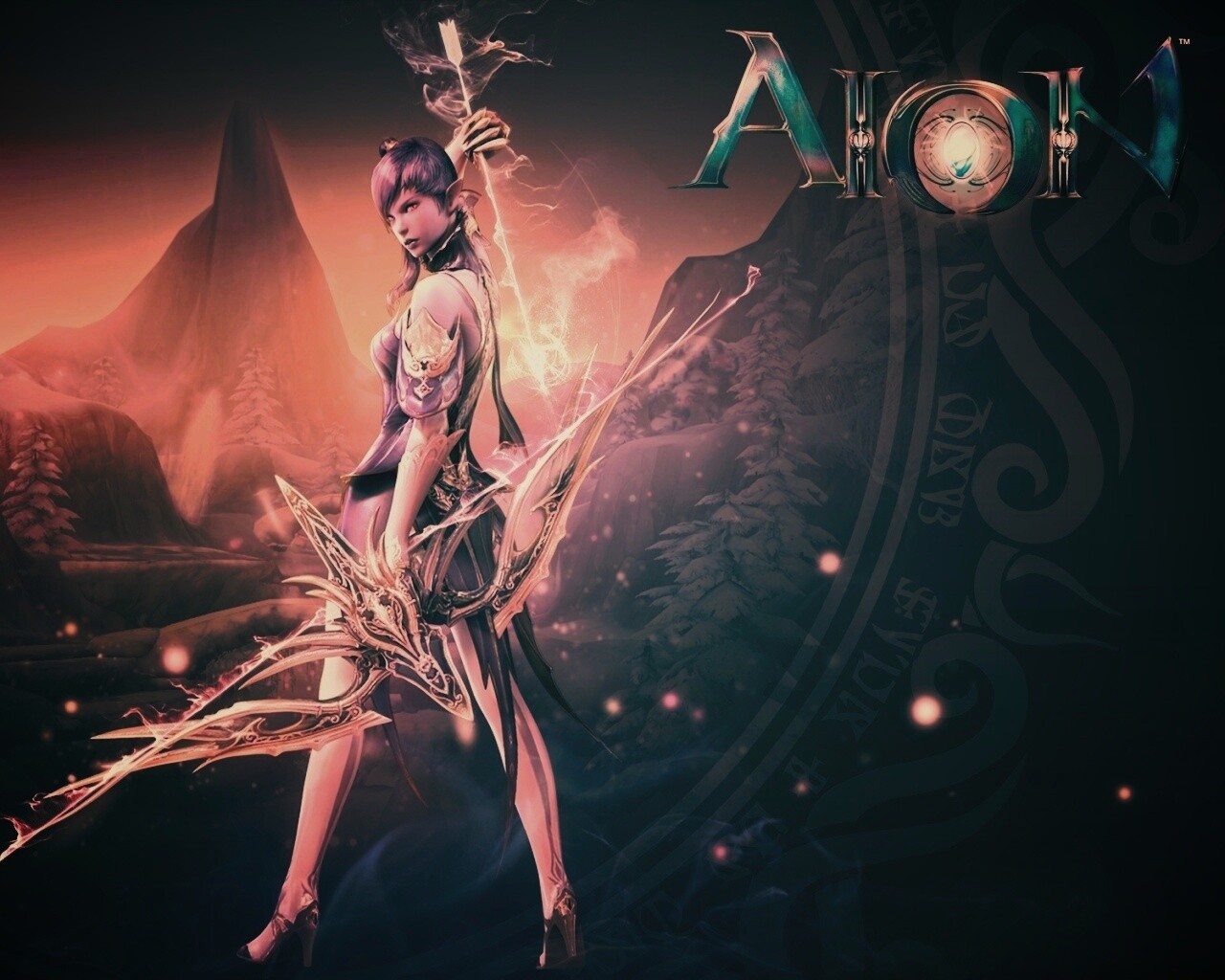 Эльфийка из Aion обои