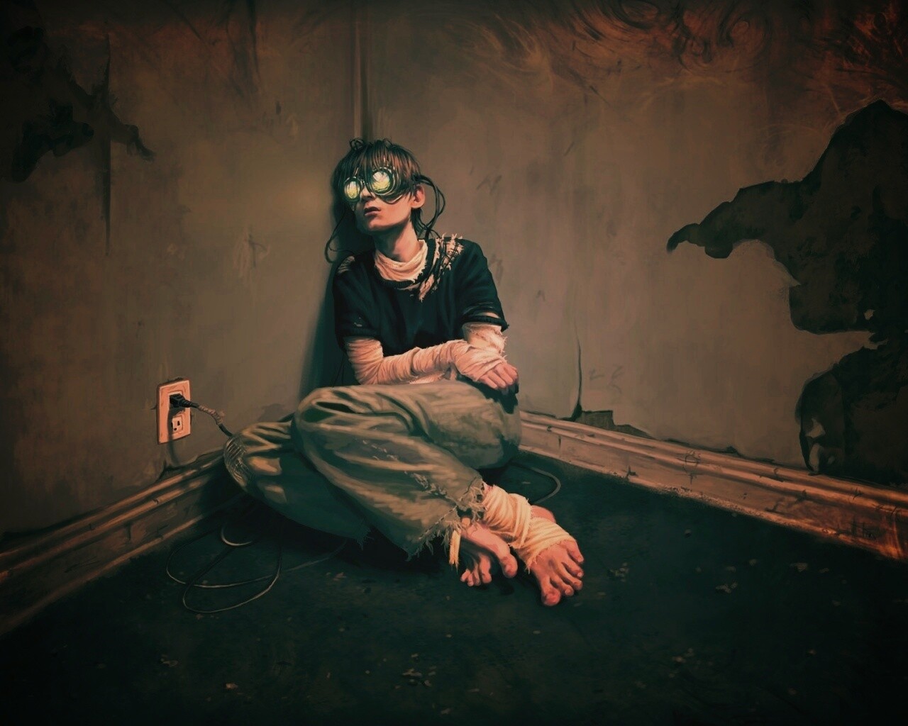 Потерянный в виртуальном мире обои