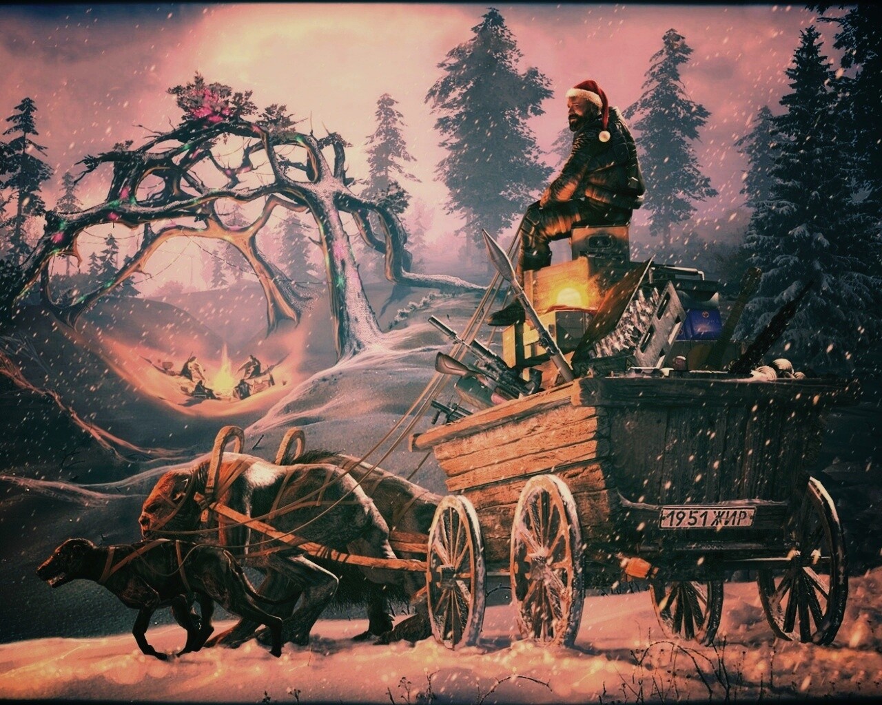 Новогодний Сталкер обои