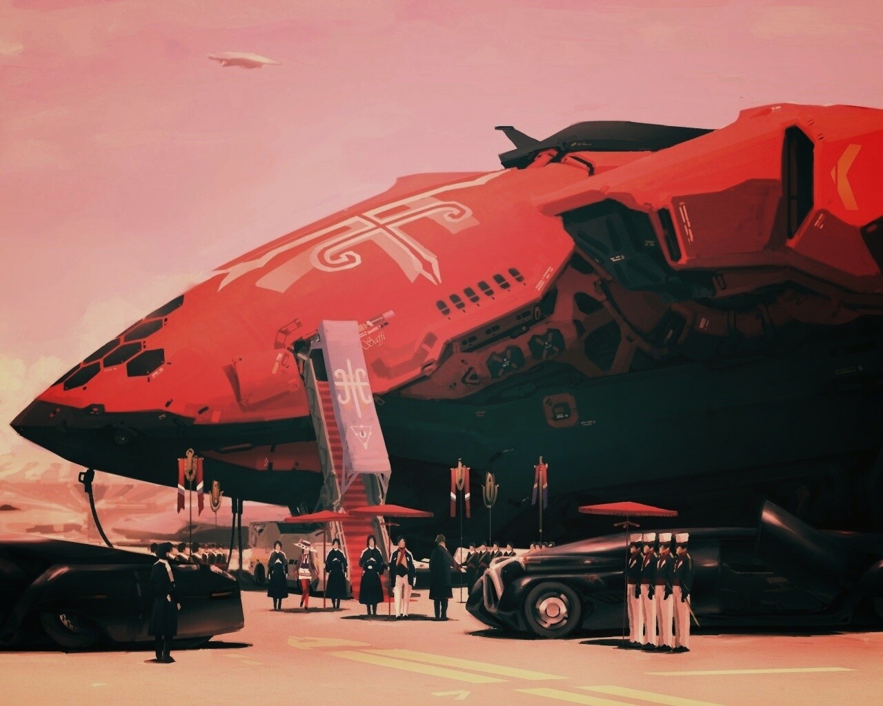 Встреча инопланетных гостей обои