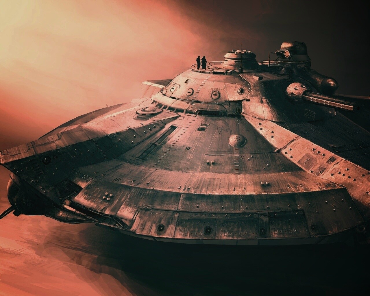 Летающая тарелка. Разработка Рейха. обои