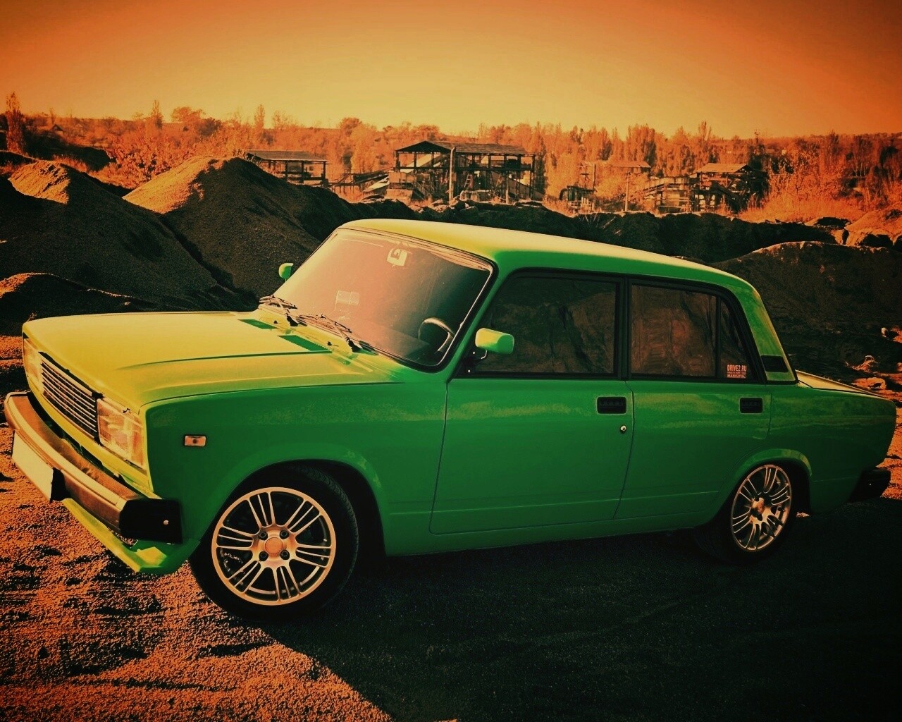 Кислотные жигули обои