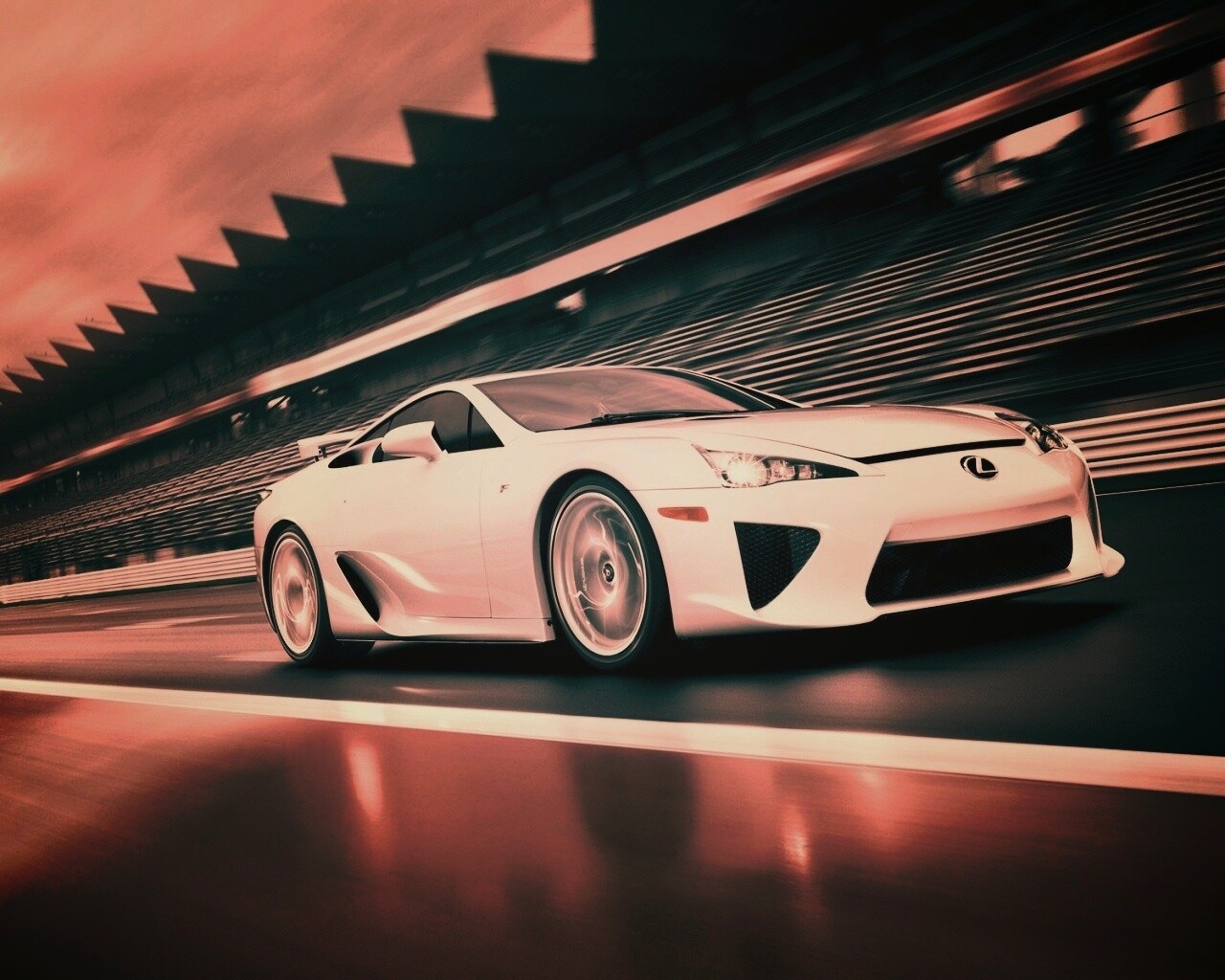 Lexus LFA на тарссу обои