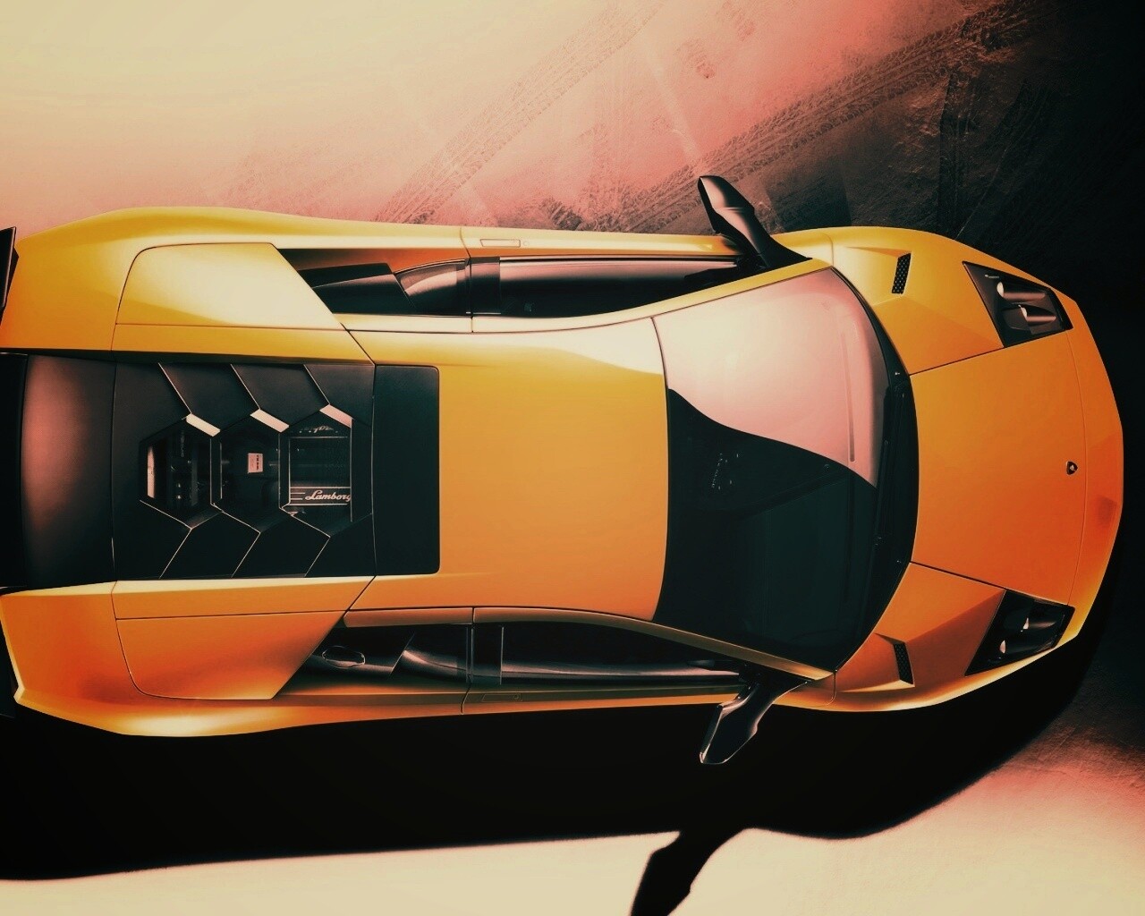 Ламборджини вид сверху обои