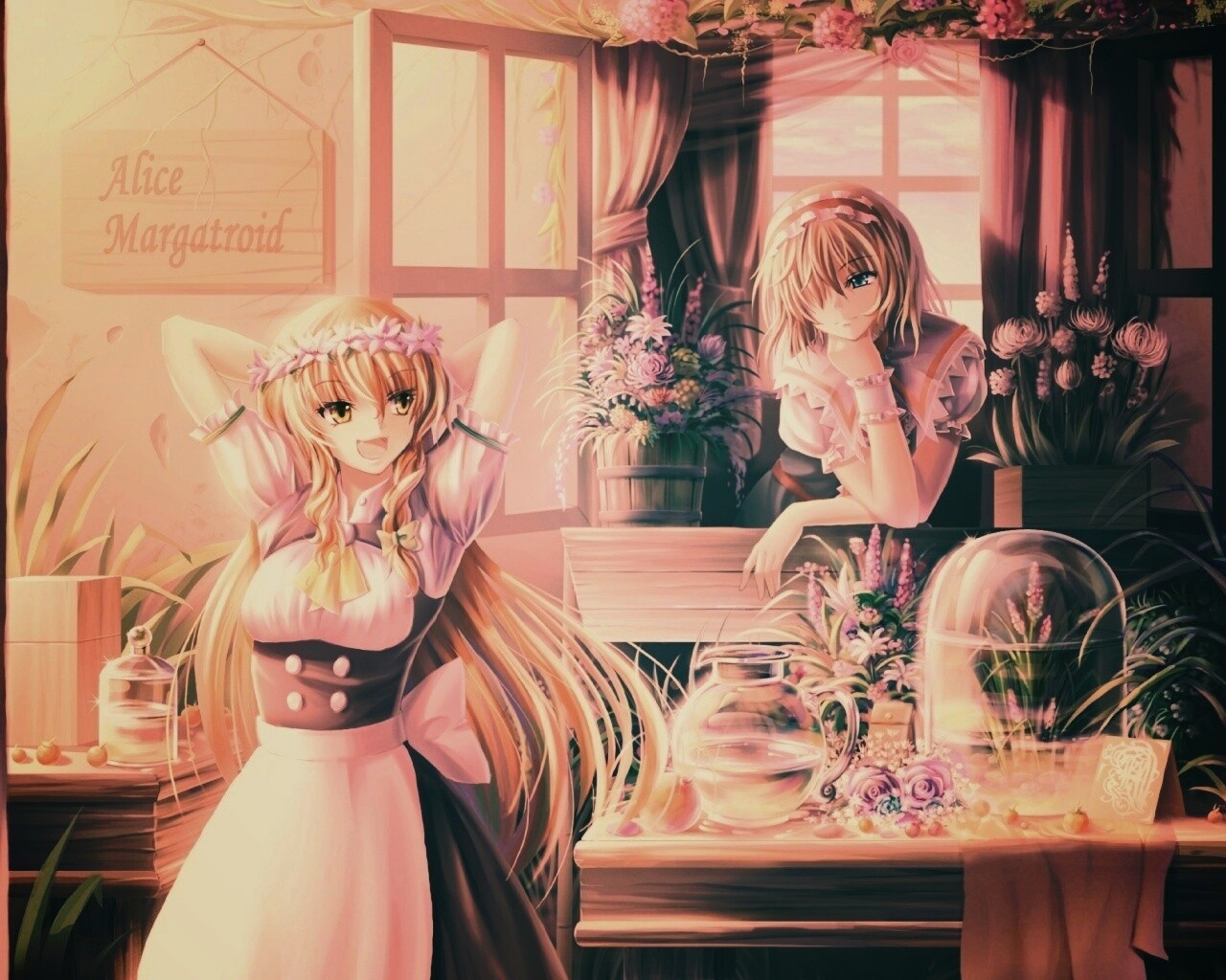 Анимешное утро обои