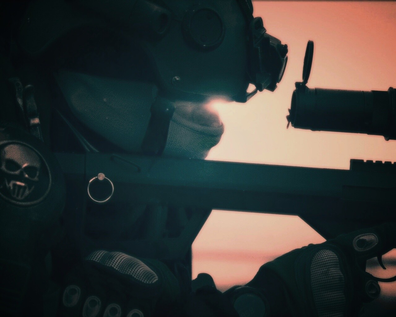 Снайпер за работой обои