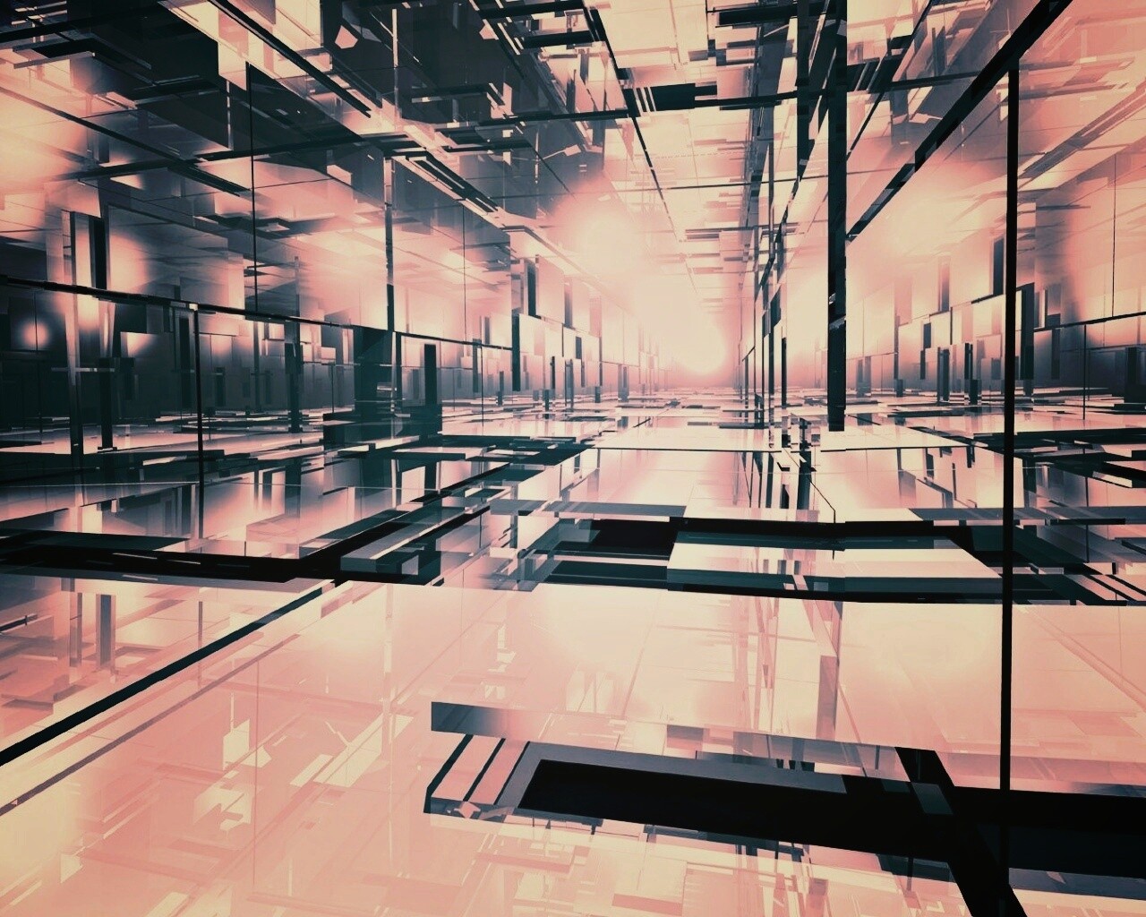 Бесконечные отражения обои