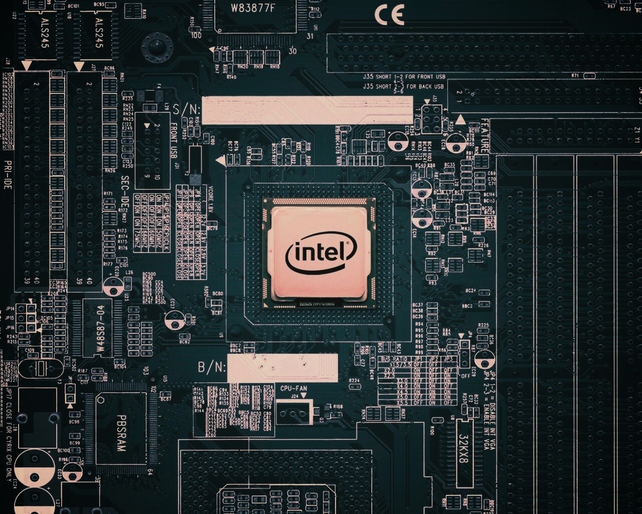 Процессор от Intel обои