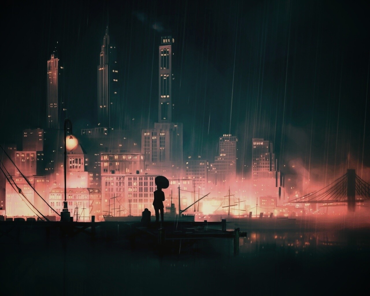 Дядька с зонтиком же обои