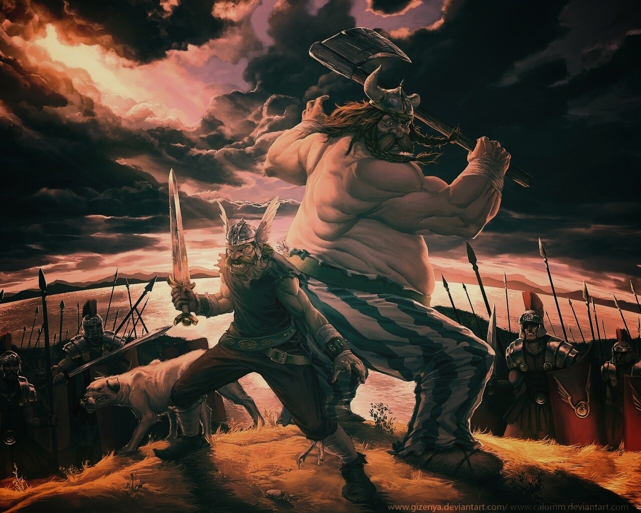 Астерикс и Обеликс по взрослому обои