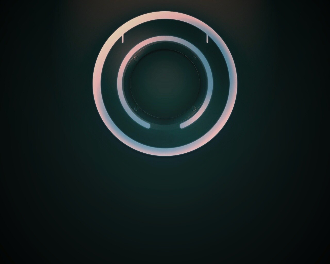 Диск из Tron на черном фоне обои