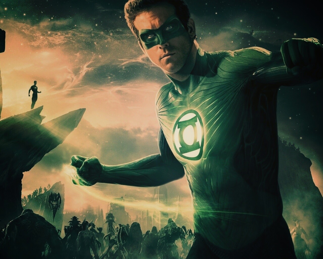 Зелёный фонарь обои