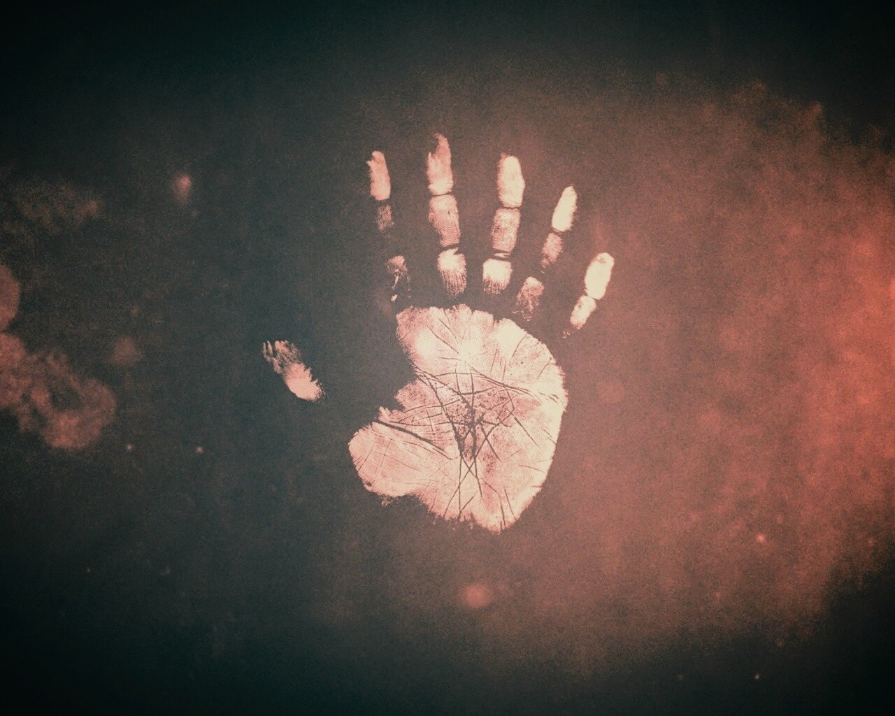 Необычный отпечаток руки обои