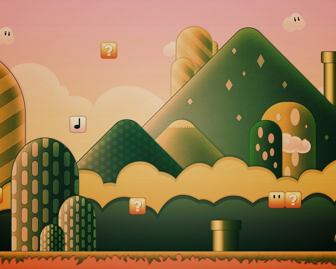 Мир Супермарио обои